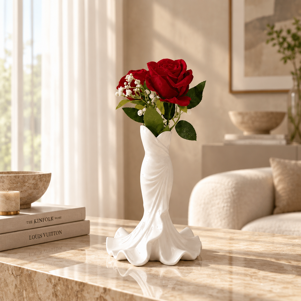 Vase décoratif « Robe de mariée »