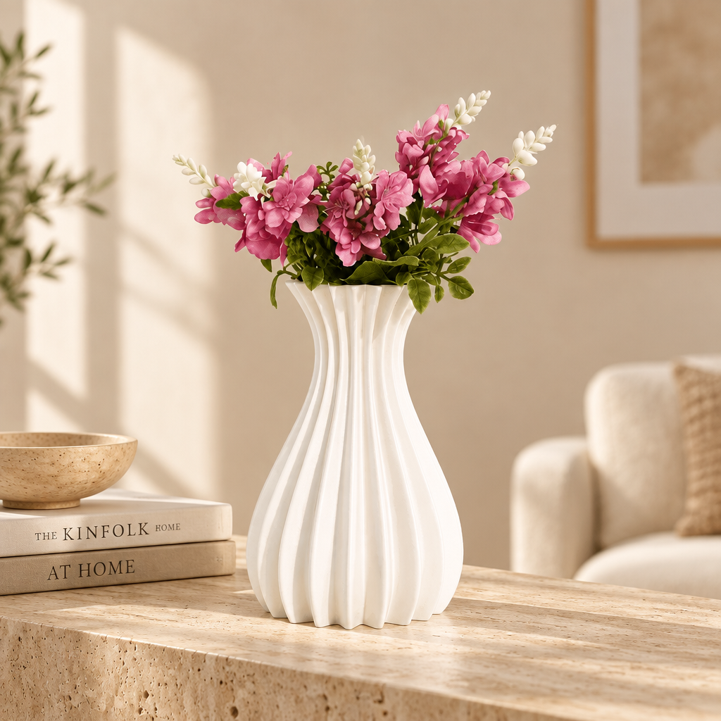 Vase ondulé moderne
