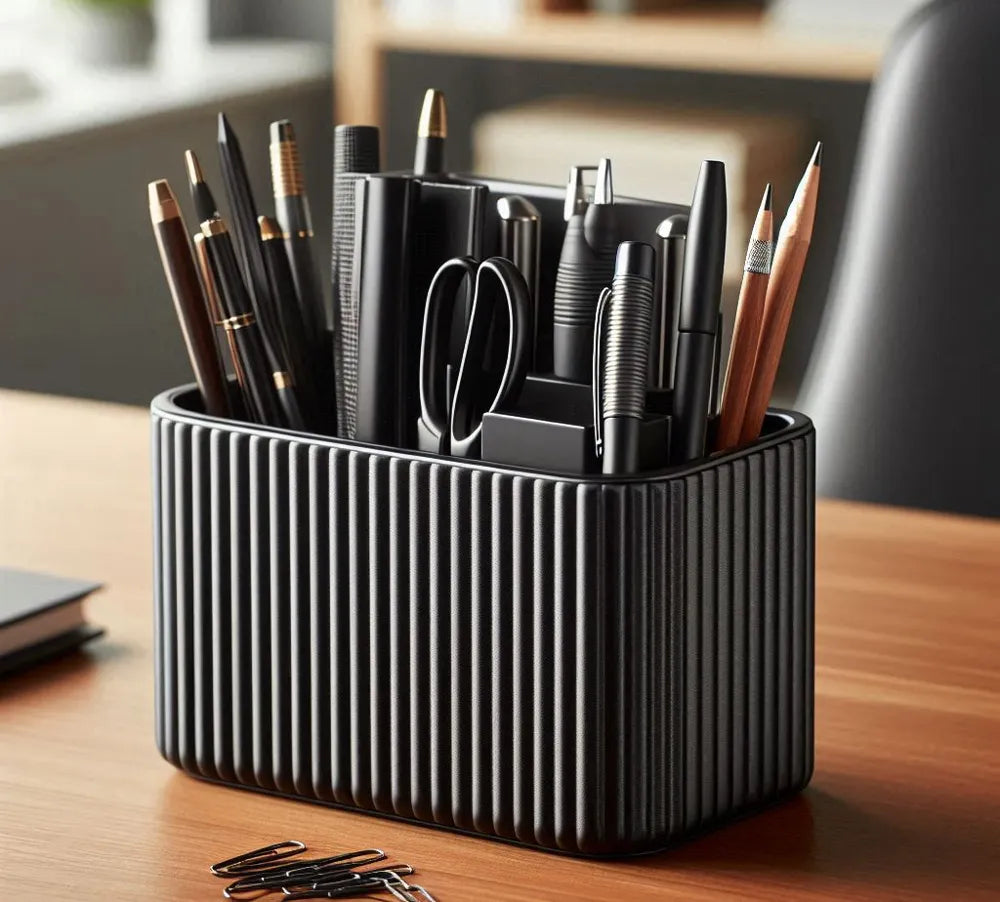 Organiseur de Bureau à Design Côtelé V1