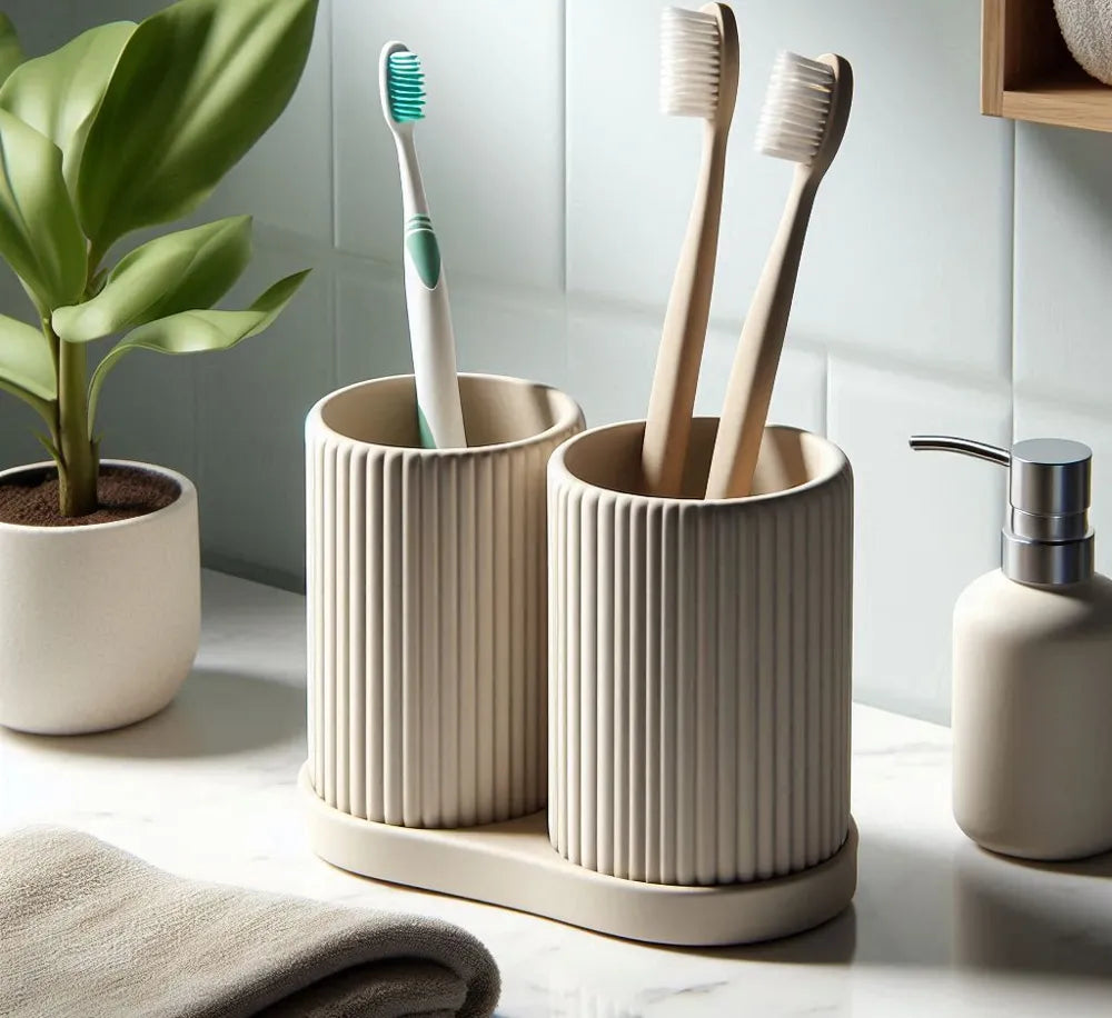 Ensemble de porte-brosses à dents à côtes, organisateur V1