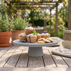 Présentoir à gâteaux côtelé, plateau à biscuits