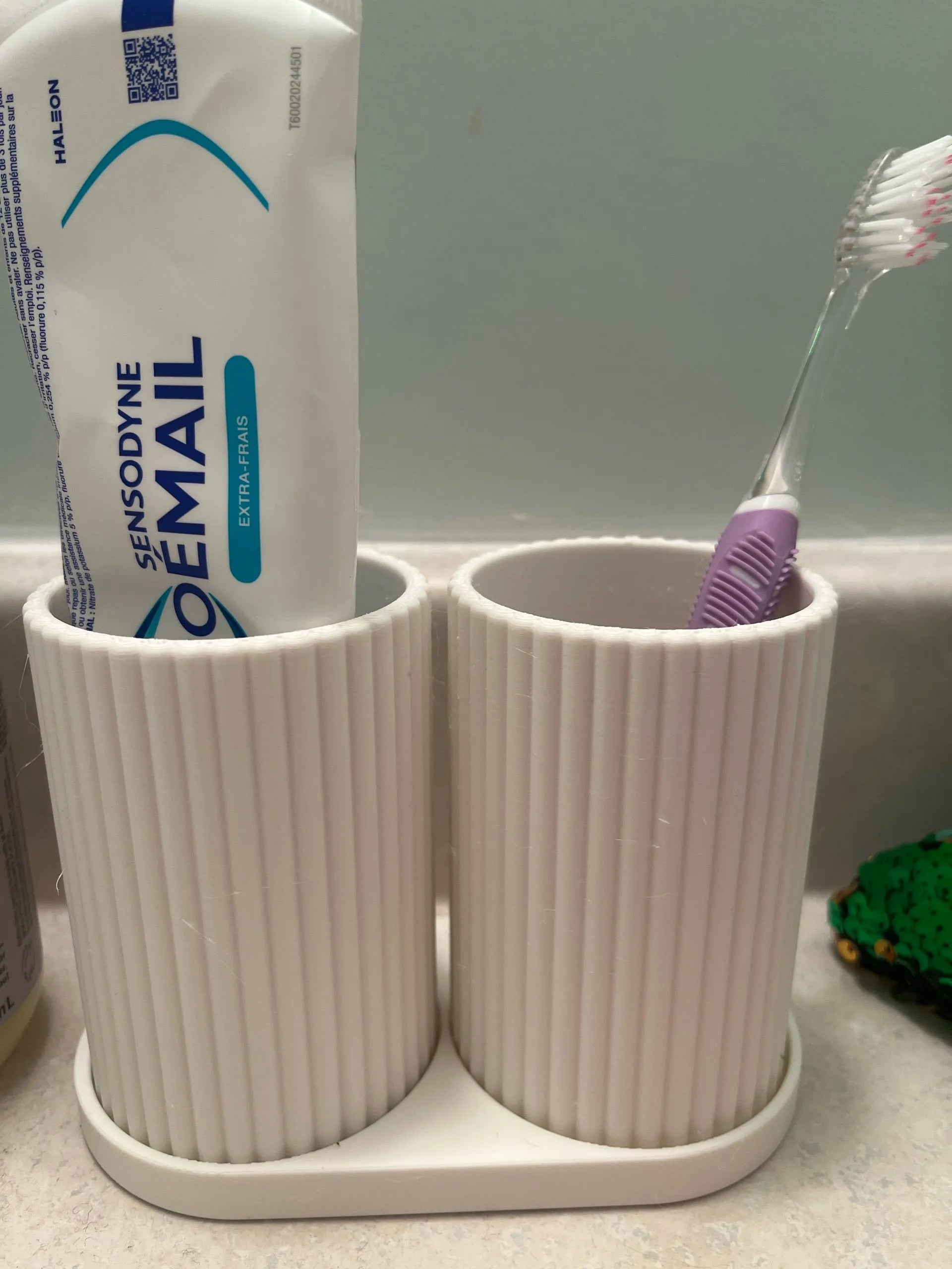 Ensemble de porte-brosses à dents à côtes, organisateur V1