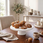 Présentoir à gâteaux côtelé, plateau à biscuits