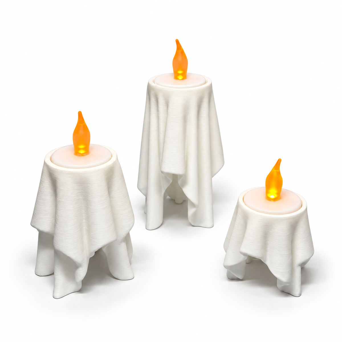 Set de 3 Bougeoirs Fantômes Flottants