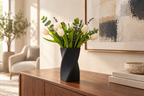 Vase décoratif facetté moderne