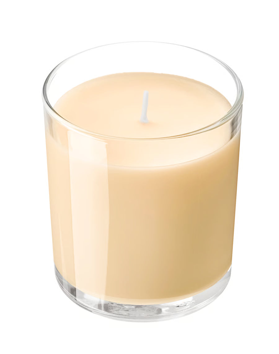 Bougie parfumée dans verre, pêche orange clair
