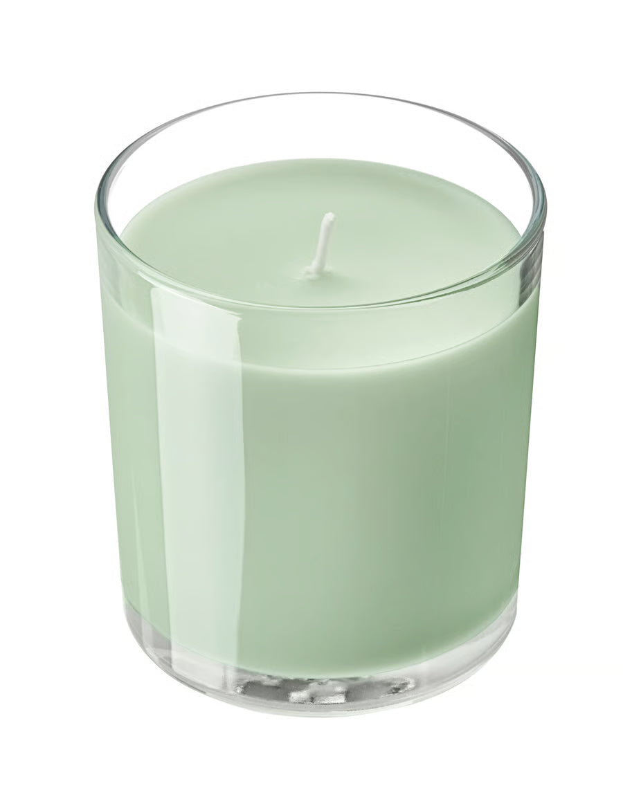 Bougie parfumée dans verre, pomme vert clair