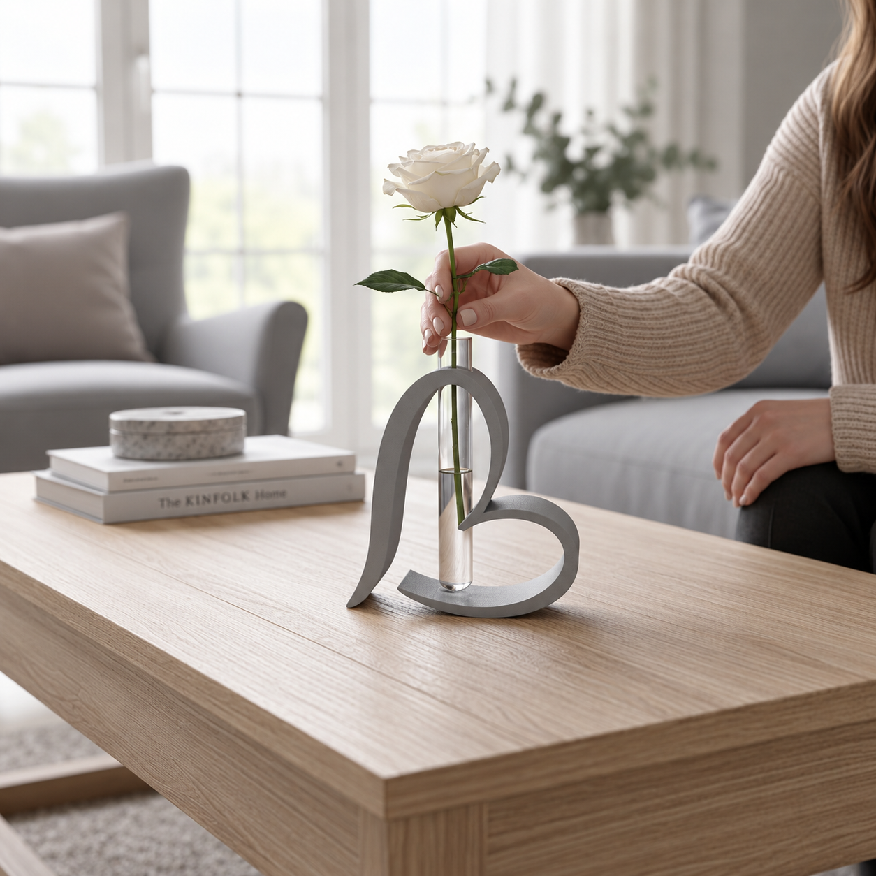 Vase soliflore cœur