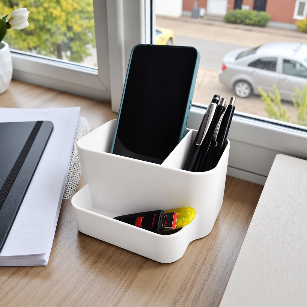 Organiseur de bureau incurvé simple et élégant
