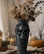 Vase Crâne et Roses