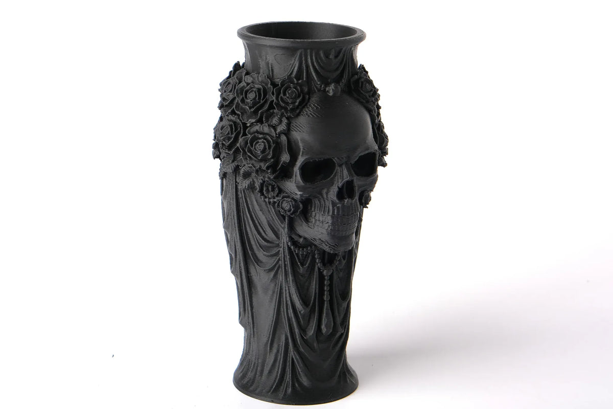 Vase Crâne et Roses