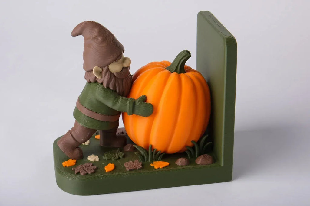 Serre-livres Gnome et Citrouille