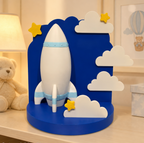 🚀 Fusée de naissance personnalisée – Décoration unique pour bébé