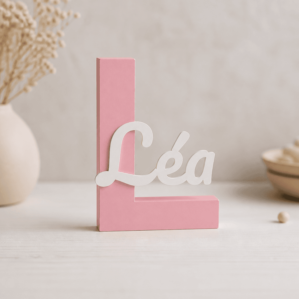 Lettre décorative personnalisée avec prénom