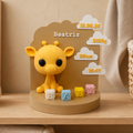 🦒 Girafe de naissance personnalisée – Décoration unique pour bébé