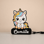 Veilleuse Licorne personnalisée