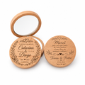 Miroir en bambou personnalisé