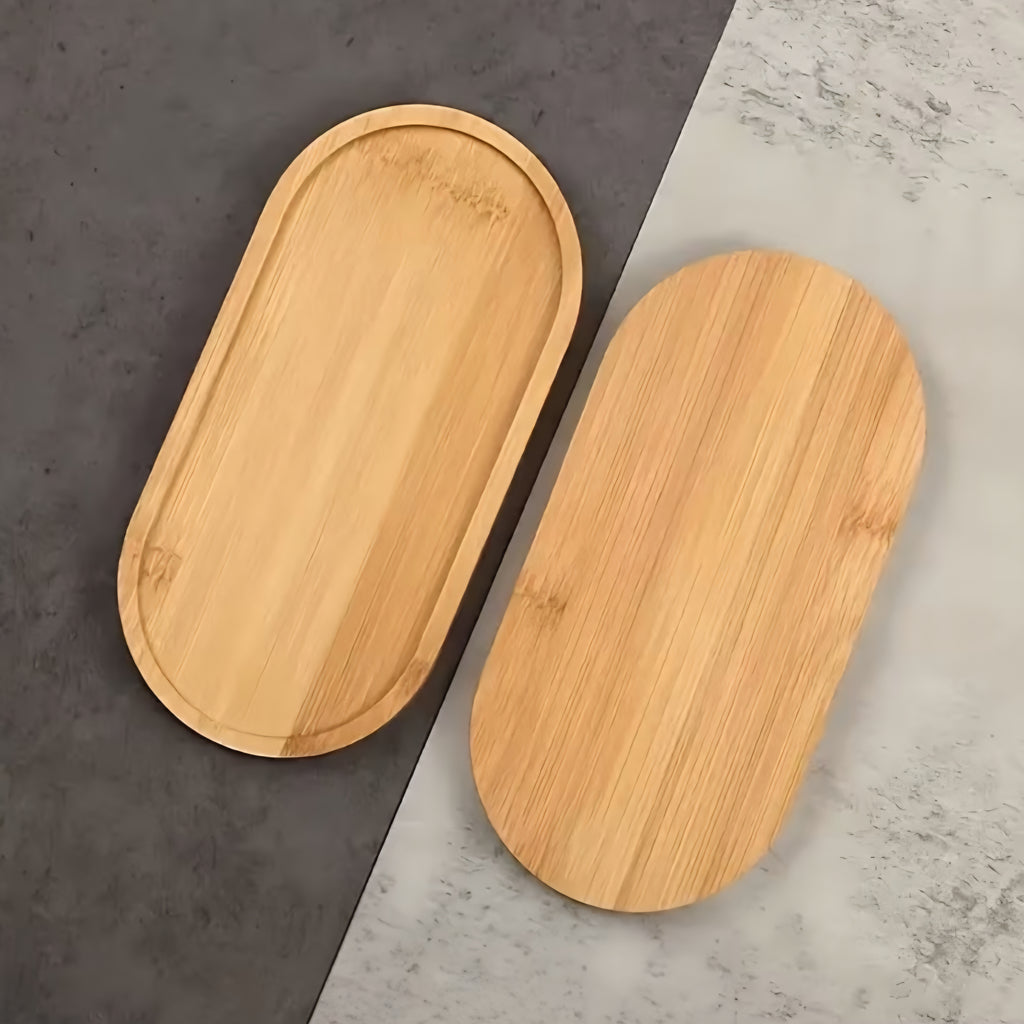 Plateau décoratif en bambou – Petit format
