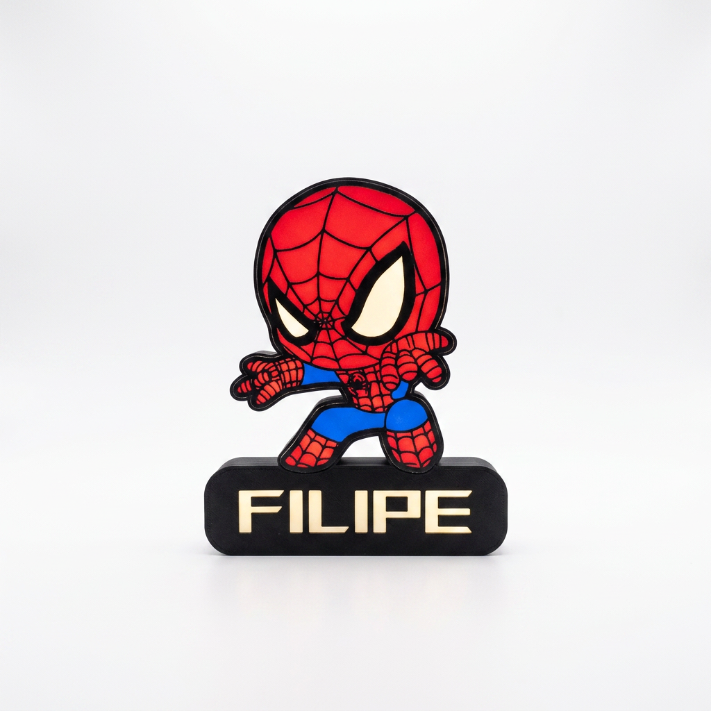 Veilleuse Spiderman personnalisé
